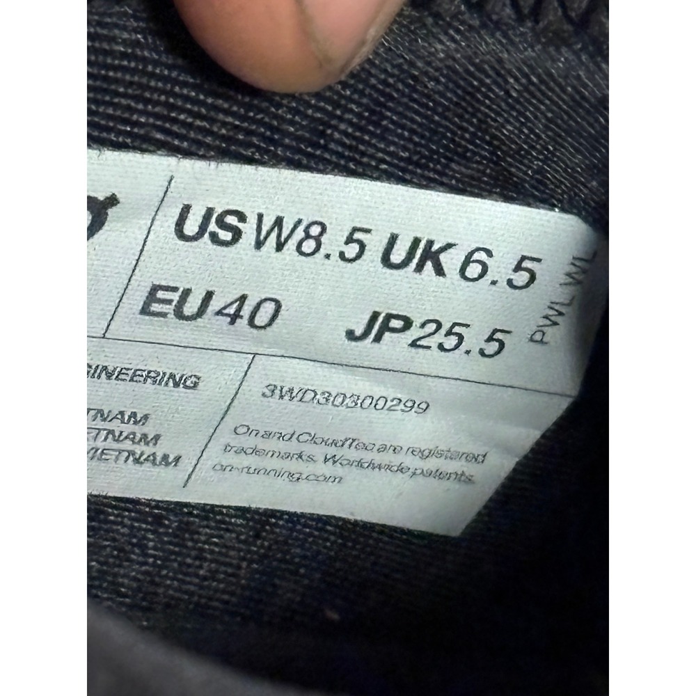On Cloud X Womens Running Shoes Black Asphalt 3WD30300299 US 8.5 EU 40 - Picture 2 of 11